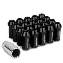 Load image into Gallery viewer, Aluminum Lug Nuts M12 x 1.25 Acorn Extended Closed End 20pc Black