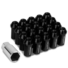 Load image into Gallery viewer, Aluminum Lug Nuts M12 x 1.25 Acorn Extended Closed End 20pc Black