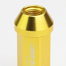 Load image into Gallery viewer, M12 x 1.25 Extended Acorn Lug Nuts 50mm Gold Aluminum 20pc Set