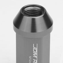 Load image into Gallery viewer, Acorn Style Extended Lug Nuts M12x1.25 50mm Gun Metal Aluminum 20pc