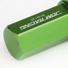 Load image into Gallery viewer, M12 x 1.25 Extended Acorn Lug Nuts 50mm Green Aluminum 20pc