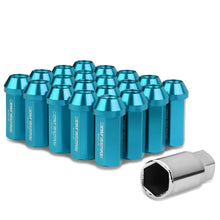 Load image into Gallery viewer, Universal Acorn Style Extended Aluminum Lug Nuts M12x1.25 20pc Light Blue