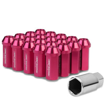 Load image into Gallery viewer, M12 x 1.25 Acorn Style Extended Lug Nuts - Aluminum Pink 20pc