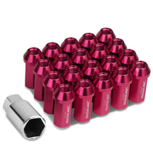 Load image into Gallery viewer, M12 x 1.25 Acorn Style Extended Lug Nuts - Aluminum Pink 20pc