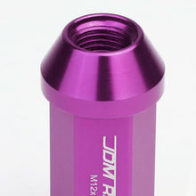 Load image into Gallery viewer, M12 x 1.25 Extended Acorn Lug Nuts 50mm Purple Aluminum 20pc Set