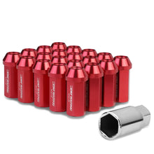 Load image into Gallery viewer, M12 x 1.25 Extended Acorn Lug Nuts 20pc Set - Aluminum Red