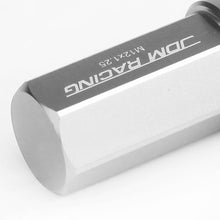 Load image into Gallery viewer, Aluminum Lug Nuts M12 x 1.25 Acorn Extended 50mm 20pc w/ Adapter Silver