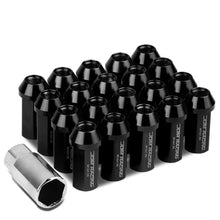 Load image into Gallery viewer, M12 x 1.5 Acorn Style Extended Lug Nuts - Aluminum Black 20pc Set
