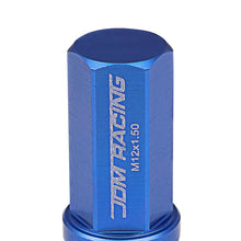 Load image into Gallery viewer, M12 X 1.5 Extended Acorn Lug Nuts 50mm Blue Aluminum 20pc Kit