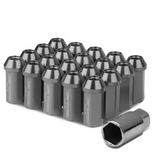 Load image into Gallery viewer, M12 x 1.5 Acorn Style Extended Lug Nuts - Aluminum Gun Metal 20pc