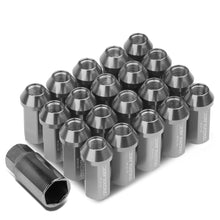 Load image into Gallery viewer, M12 x 1.5 Acorn Style Extended Lug Nuts - Aluminum Gun Metal 20pc