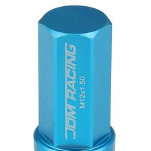 Load image into Gallery viewer, M12 x 1.5 Aluminum Acorn Lug Nuts 50mm Extended Closed End Light Blue 20pc