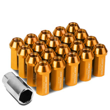 Load image into Gallery viewer, Aluminum Lug Nuts M12 x 1.5 Acorn Style Extended Orange 20pc Set