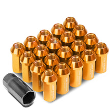 Load image into Gallery viewer, Aluminum Lug Nuts M12 x 1.5 Acorn Style Extended Orange 20pc Set