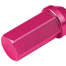 Load image into Gallery viewer, M12 x 1.5 Extended Acorn Lug Nuts 50mm Pink Aluminum 20pc Set