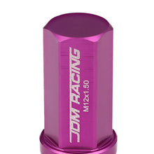 Load image into Gallery viewer, M12 x 1.5 Purple Aluminum Extended Acorn Lug Nuts 50mm 20pc Kit