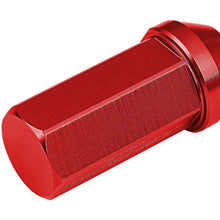 Load image into Gallery viewer, Acorn Style Extended Lug Nuts M12 x 1.5 Red Aluminum 20PCS
