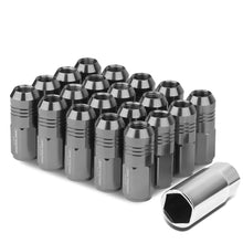 Load image into Gallery viewer, M12 X 1.25 Extended Grooved Shank Lug Nuts 20pc Set - Aluminum