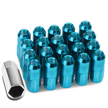 Load image into Gallery viewer, Aluminum Lug Nuts M12x1.25 50mm Grooved Shank Extended Closed End 20pc