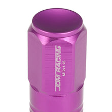 Load image into Gallery viewer, M12 x 1.25 Extended Closed End Lug Nuts 50mm Purple Aluminum 20pc