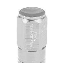 Load image into Gallery viewer, M12 x 1.25 Aluminum Lug Nuts - Grooved Shank Extended 50mm 20pc Silver