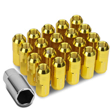 Load image into Gallery viewer, M12 x 1.5 Extended Grooved Shank Lug Nuts 20pc Set - Aluminum