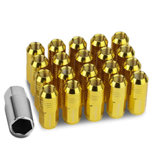 Load image into Gallery viewer, M12 x 1.5 Extended Grooved Shank Lug Nuts 20pc Set - Aluminum
