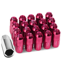 Load image into Gallery viewer, M12 x 1.5 Extended Closed End Lug Nuts 50mm Pink Aluminum 20pc Set