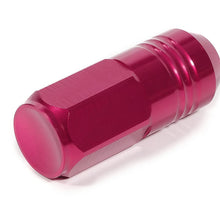 Load image into Gallery viewer, M12 x 1.5 Extended Closed End Lug Nuts 50mm Pink Aluminum 20pc Set