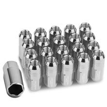 Load image into Gallery viewer, M12 x 1.5 Grooved Shank Extended Lug Nuts 20pc Set Aluminum