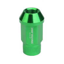 Load image into Gallery viewer, M12x1.25 Aluminum Lug Nuts - 44mm Extended Acorn Style - Green 20pc
