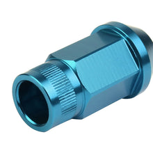 Load image into Gallery viewer, M12x1.25 Aluminum Lug Nuts - Acorn Knurled Extended 20pc Light Blue