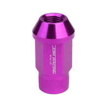 Load image into Gallery viewer, M12x1.25 Extended Acorn Lug Nuts 44mm Purple Aluminum 20pc Set