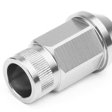 Load image into Gallery viewer, M12x1.25 Aluminum Lug Nuts - Acorn Knurled Extended 44mm 20pc Silver