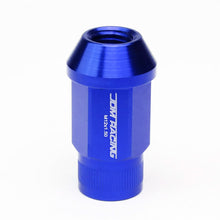 Load image into Gallery viewer, M12x1.5 Aluminum Lug Nuts - 44mm Acorn Knurled Extended - Blue 20pc