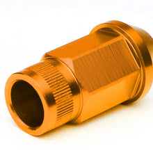 Load image into Gallery viewer, M12x1.5 Aluminum Lug Nuts - 44mm Extended Acorn Knurled - Orange 20pc