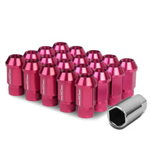Load image into Gallery viewer, M12x1.5 Aluminum Lug Nuts - 44mm Extended Acorn Style - Pink 20pc
