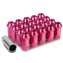 Load image into Gallery viewer, M12x1.5 Aluminum Lug Nuts - 44mm Extended Acorn Style - Pink 20pc
