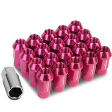 Load image into Gallery viewer, M12x1.5 Aluminum Lug Nuts - 44mm Extended Acorn Style - Pink 20pc