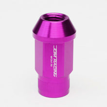 Load image into Gallery viewer, M12x1.5 Extended Acorn Knurled Lug Nuts - 44mm Purple Aluminum 20pc