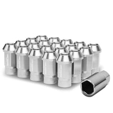 Load image into Gallery viewer, Aluminum Lug Nuts M12x1.5 44mm Acorn Knurled Extended Open End 20pc