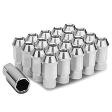 Load image into Gallery viewer, Aluminum Lug Nuts M12x1.5 44mm Acorn Knurled Extended Open End 20pc