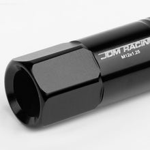 Load image into Gallery viewer, M12 x 1.25 Extended Rib Shank Lug Nuts 20pc Set Black Aluminum