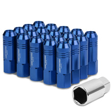 Load image into Gallery viewer, M12 x 1.25 Extended Lug Nuts 60mm Rib Shank 20pc Set Aluminum