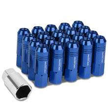 Load image into Gallery viewer, M12 x 1.25 Extended Lug Nuts 60mm Rib Shank 20pc Set Aluminum