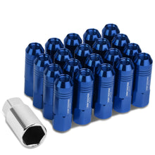 Load image into Gallery viewer, M12 x 1.25 Extended Lug Nuts 60mm Rib Shank 20pc Set Aluminum