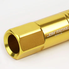 Load image into Gallery viewer, M12 x 1.25 Extended Aluminum Lug Nuts 20pc Set w/ Adapter - Gold