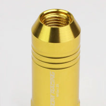 Load image into Gallery viewer, M12 x 1.25 Extended Aluminum Lug Nuts 20pc Set w/ Adapter - Gold