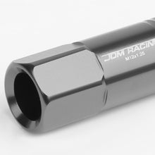 Load image into Gallery viewer, M12 x 1.25 Extended Rib Shank Lug Nuts 60mm Gun Metal Aluminum 20pc