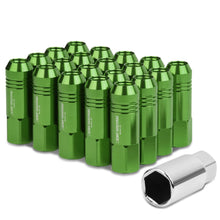 Load image into Gallery viewer, M12 X 1.25 Extended Aluminum Lug Nuts - Green 20pc Set